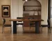 Italian Vintage Style Square Dining Table with Solid White Ash Wood
