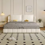 Sleek Upholstered Bed with Clean Lines for Modern Homes