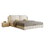 Sleek Upholstered Bed with Clean Lines for Modern Homes