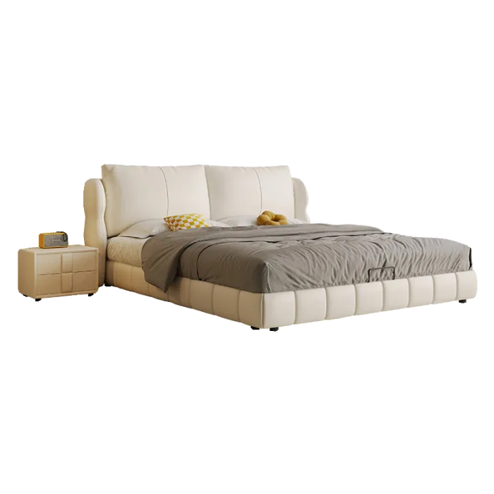 Sleek Upholstered Bed with Clean Lines for Modern Homes