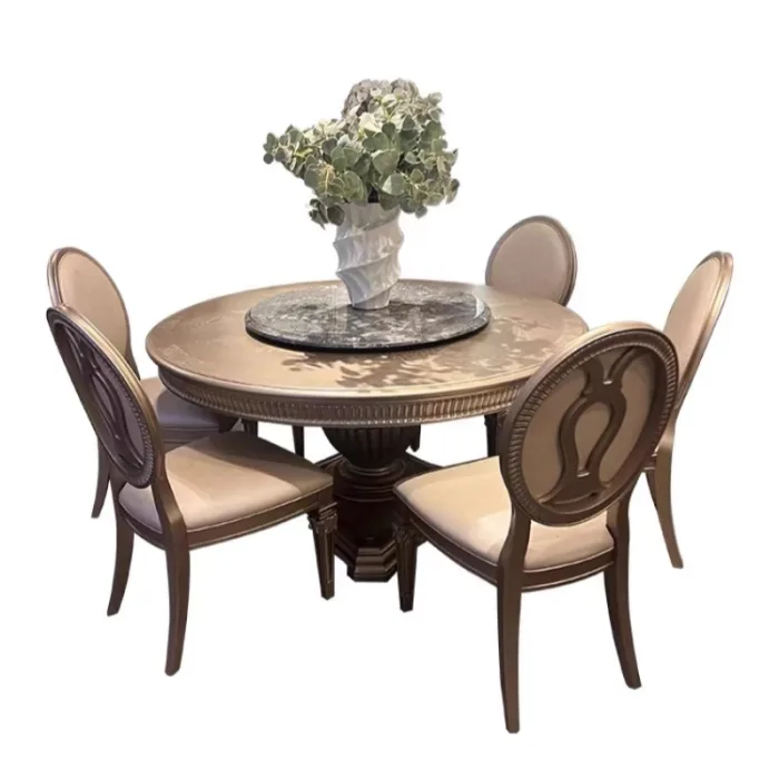 Refined French-style Light Luxury Dining Table for Upscale Interiors