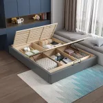 Elegant Solid Wood Tatami Bed for Modern Homes