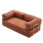 Compact Mid-Century Sofa – Compressed Package for Easy Bulk Shipping