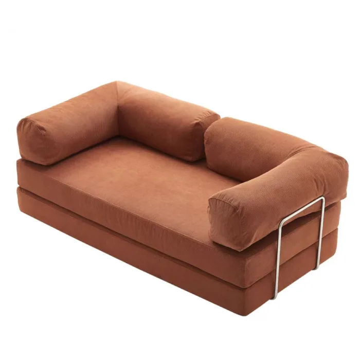 Compact Mid-Century Sofa – Compressed Package for Easy Bulk Shipping