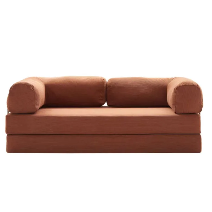 Compact Mid-Century Sofa – Compressed Package for Easy Bulk Shipping