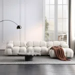 Contemporary Scandinavian Lounge Sofa – Compact and Functional