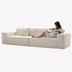 Flat-Pack Mid-Century Sofa – Classic Design, Efficient Logistics