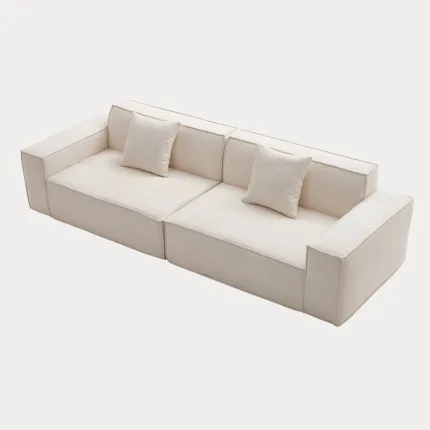 Flat-Pack Mid-Century Sofa – Classic Design, Efficient Logistics