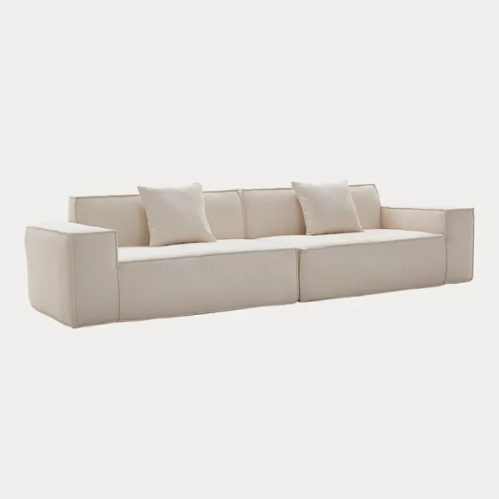 Flat-Pack Mid-Century Sofa – Classic Design, Efficient Logistics