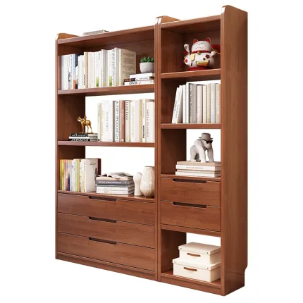 Freestanding Wooden Bookshelf – Modern Storage for Books & Decor