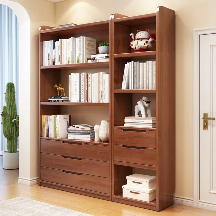 Freestanding Wooden Bookshelf – Modern Storage for Books & Decor