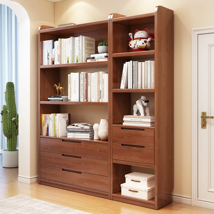 Freestanding Wooden Bookshelf – Modern Storage for Books & Decor