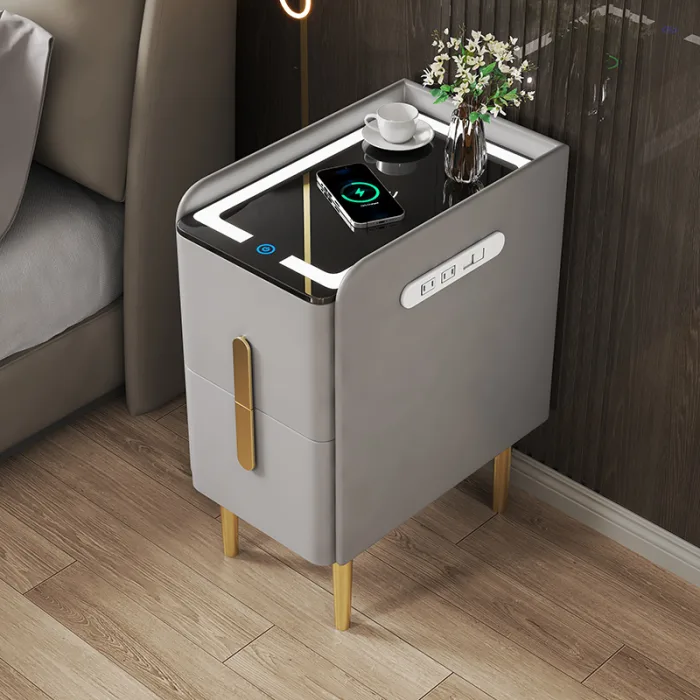 Minimalist Smart Bedside Cabinet