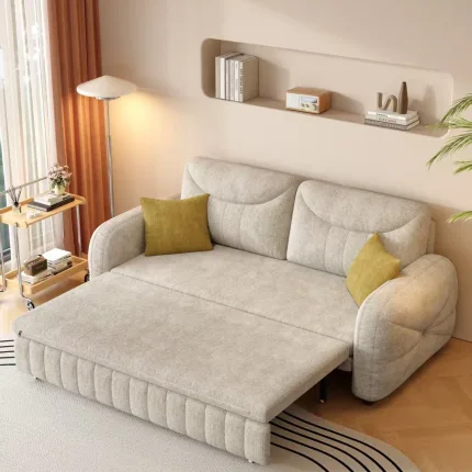 Modern Convertible Sofa Bed – Sleek Design with Easy Fold-Out Mechanism