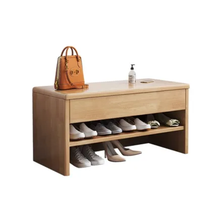 Modern Minimalist Shoe Bench – Entryway Storage with Style