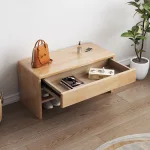Modern Minimalist Shoe Bench – Entryway Storage with Style