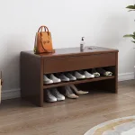 Modern Minimalist Shoe Bench – Entryway Storage with Style