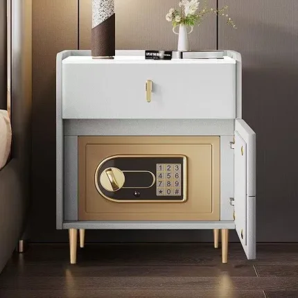 Modern Smart Safe with Biometric Fingerprint Lock