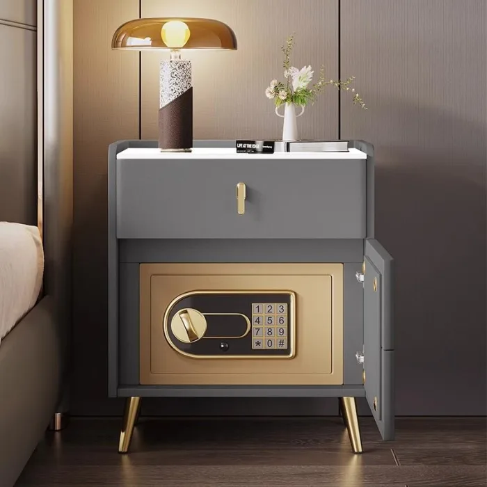 Modern Smart Safe with Biometric Fingerprint Lock