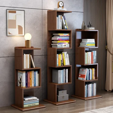 Modern Solid Wood Bookshelf – Minimalist Style, Maximum Function