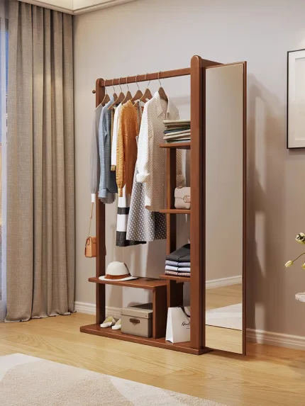 Modern Solid Wood Coat Rack