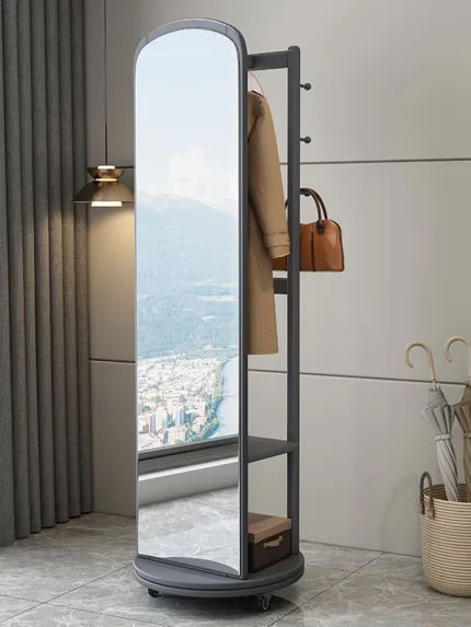 Modern Solid Wood Full-Length Dressing Mirror