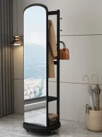 Modern Solid Wood Full-Length Dressing Mirror
