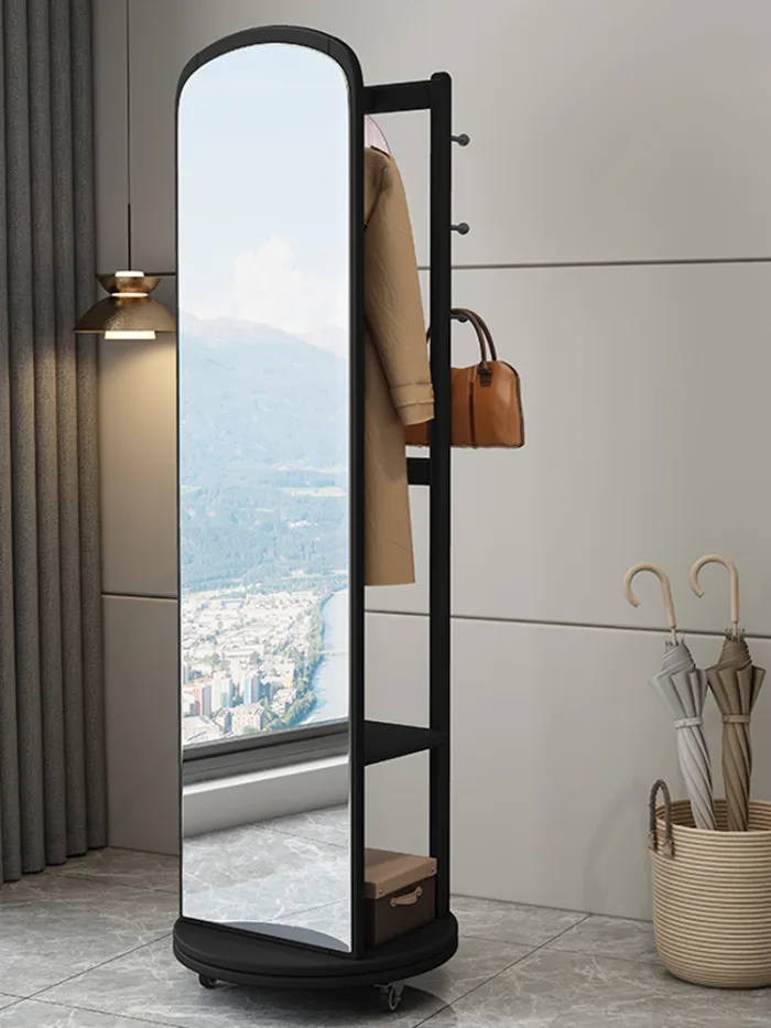 Modern Solid Wood Full-Length Dressing Mirror