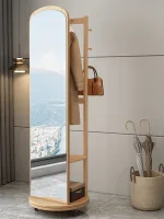 Modern Solid Wood Full-Length Dressing Mirror