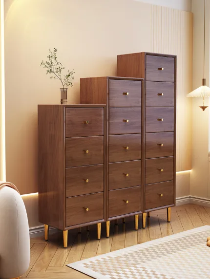 Modern Solid Wood Storage Cabinet – Sleek Design, Ample Space