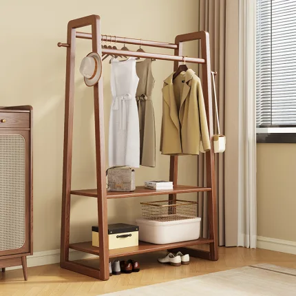 Natural Wood Modern Coat Rack – Lightweight, Durable, and Stylish