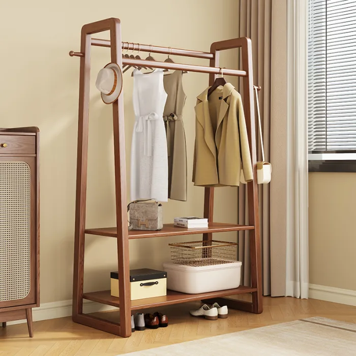 Natural Wood Modern Coat Rack – Lightweight, Durable, and Stylish