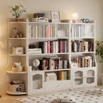 Scandinavian Style Solid Wood Bookshelf – Durable & Elegant