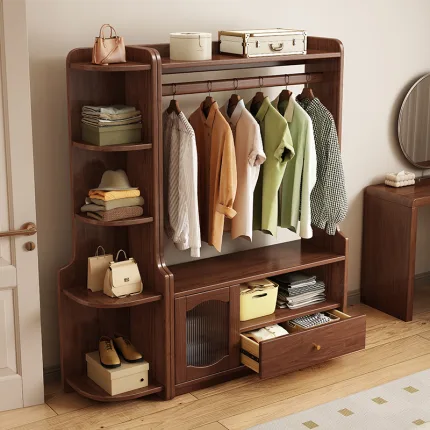 Scandinavian Style Wooden Coat Rack – Simple & Sturdy