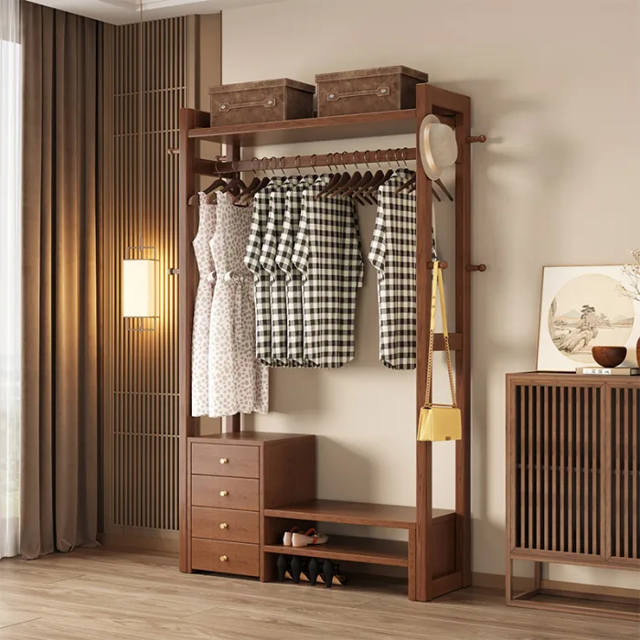 Simple & Stylish Wooden Coat Rack