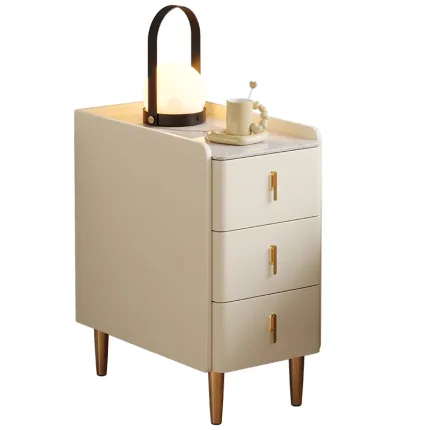 Smart Nightstand with Storage Drawers