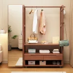 Solid Wood Coat Tree – Minimalist Rack for Home & Commercial Interiors