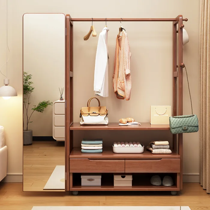 Solid Wood Coat Tree – Minimalist Rack for Home & Commercial Interiors
