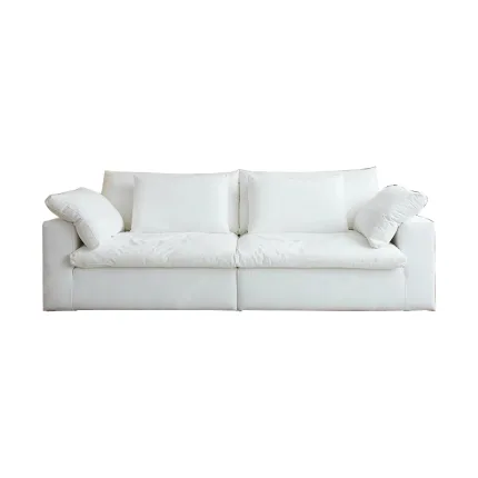 Solid Wood Frame Scandinavian Sofa – Durable and Elegant