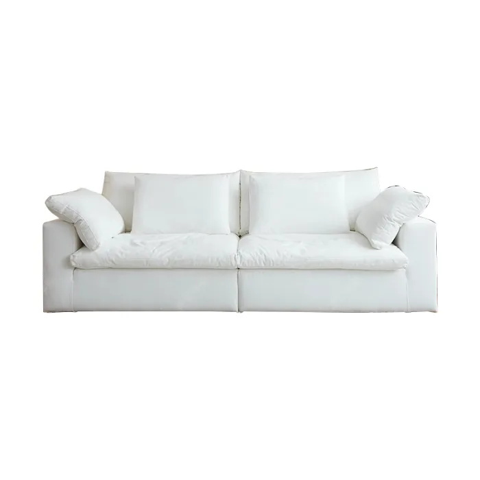 Solid Wood Frame Scandinavian Sofa – Durable and Elegant