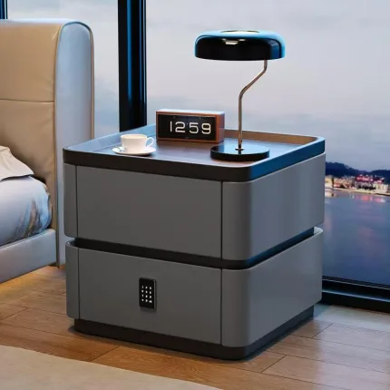 Space-Saving Smart Nightstand for Small Bedrooms