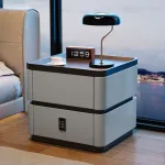 Space-Saving Smart Nightstand for Small Bedrooms