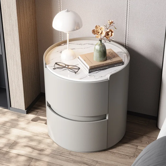 Two-Drawer Modern Bedside Cabinet