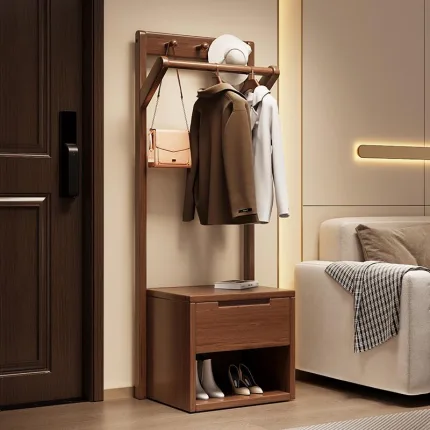 Natural Wood Modern Coat Rack – Lightweight, Durable, and Stylish