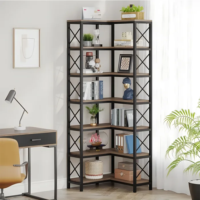 Corner Bookshelf