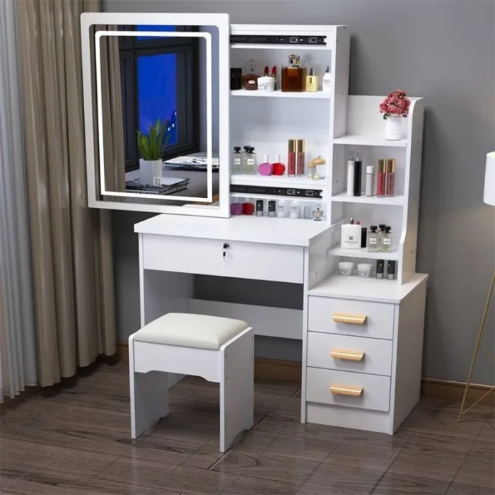 Modern Panel Vanity with Drawers