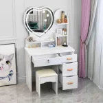 Modern LED Vanity Table with MirrorXJ-80#AXJ