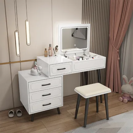 Modern Dressing Table with Storage Drawers