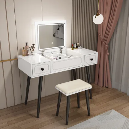 Engineered Wood Vanity Table with Mirror