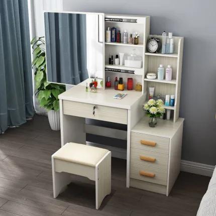 Modern Panel Vanity with Drawers